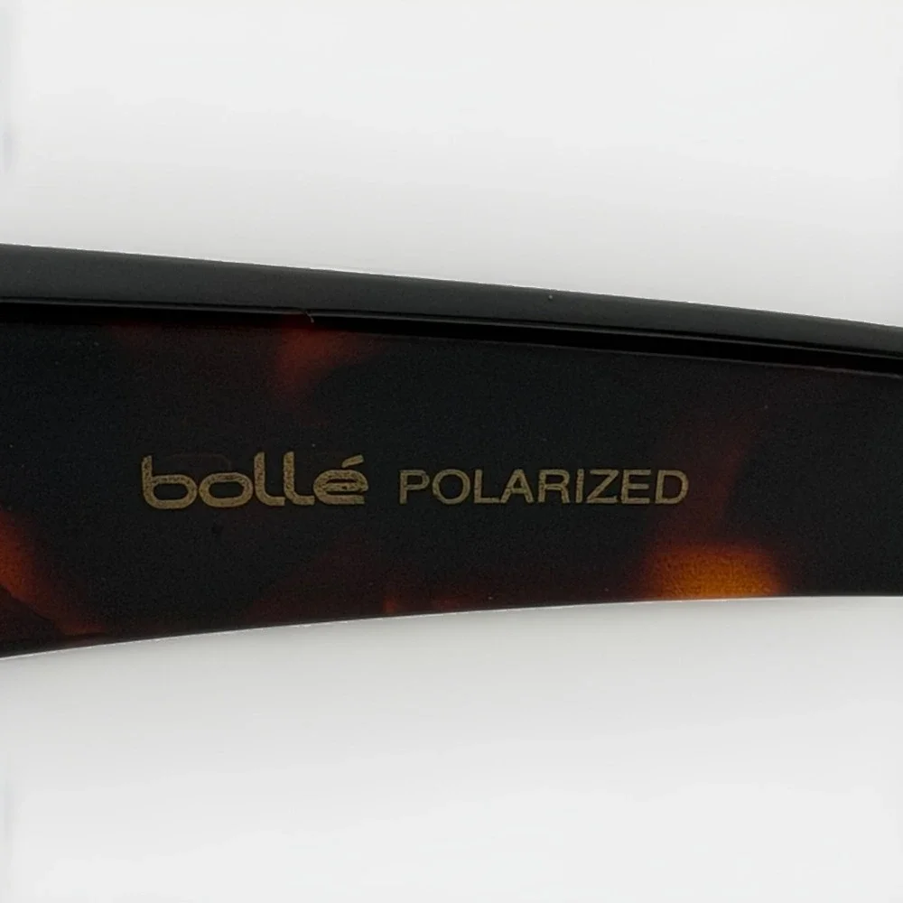 Bollé Guide 11605 Polarized Sunglasses Brown Tortoise Wraparound Frames